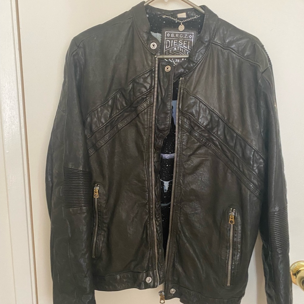 Diesel motorcycle leather jacket